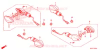 CLIGNOTANT pour Honda XR 125 L Electric start + Kick start de 2015