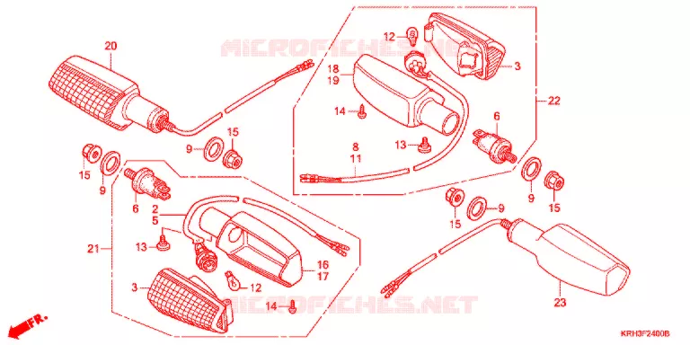 CLIGNOTANT Honda MOTO 125 XR 2011  XR125LKB