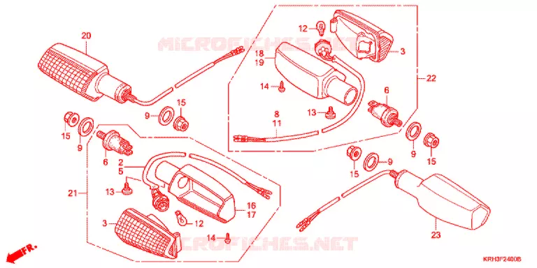 CLIGNOTANT Honda MOTO 125 XR 2011  XR125LKB