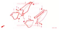 COUVERCLES LATERAUX pour Honda XR 250 de 2001