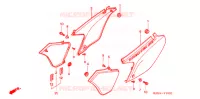 COUVERCLES LATERAUX pour Honda XR 250 TORNADO de 2005