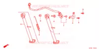 BEQUILLE LATERALE pour Honda XR 250 TORNADO 3LA de 2006