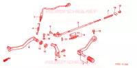 PEDALE pour Honda XR 250 TORNADO 2LA de 2007