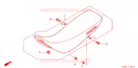 SELLE pour Honda XR 250 TORNADO 3LA de 2008