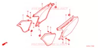 COUVERCLES LATERAUX pour Honda XR 250 de 2002