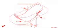 SELLE pour Honda XR 250 TORNADO de 2003