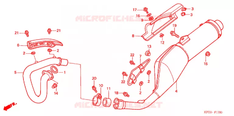SILENCIEUX D'ECHAPPEMENT Honda MOTO 250 XR 2003  XR250LS3