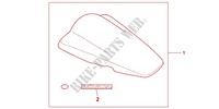 CAPOT DE SELLE pour Honda CBR 125 TRICOLORE de 2012
