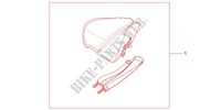 KIT SAC DE SELLE pour Honda CBR 125 TRICOLORE de 2012