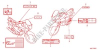 ETIQUETTE DE PRECAUTIONS (CBF125MA/B/D) pour Honda CBF125 de 2014