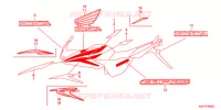 AUTOCOLLANTS pour Honda CBF125 de 2013