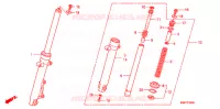FOURCHE pour Honda CBF125 de 2013