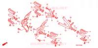 REPOSE PIED pour Honda CBF125 de 2013
