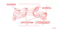 AUTOCOLLANTS pour Honda ELITE 125 de 2014