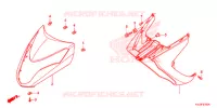 CARENAGE AVANT pour Honda ELITE 125 de 2014