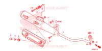 SILENCIEUX D'ECHAPPEMENT pour Honda WAVE 110 de 2017