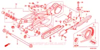 BRAS OSCILLANT pour Honda CB 1000 R SIENNA RED de 2016