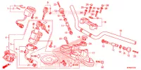 GUIDON   TE DE FOURCHE pour Honda CB 1000 R SIENNA RED de 2016
