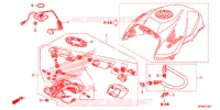 POMPE A ESSENCE pour Honda CB 1000 R SIENNA RED de 2016