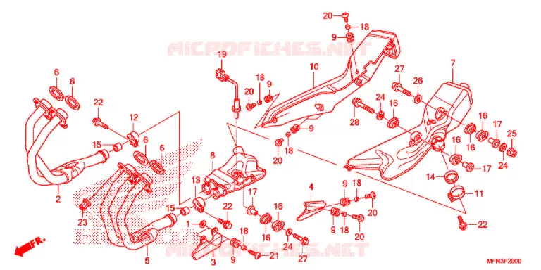 SILENCIEUX D'ECHAPPEMENT Honda MOTO 1000 CB 2016  CB1000RF