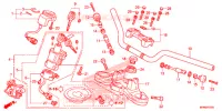 GUIDON   TE DE FOURCHE pour Honda CB 1000 R SIENNA RED de 2015