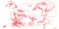 POMPE A ESSENCE pour Honda CB 1000 R SIENNA RED de 2015