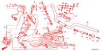 GUIDON   TE DE FOURCHE pour Honda CB 1000 R BLANCHE de 2015