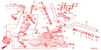 GUIDON   TE DE FOURCHE pour Honda CB 1000 R WHITE de 2015