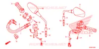 COMMODO   CABLE   RETROVISEUR pour Honda CB 1000 R HYPER RED de 2015
