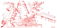 GUIDON   TE DE FOURCHE pour Honda CB 1000 R HYPER RED de 2015