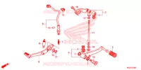 PEDALE pour Honda CB 500 F de 2015