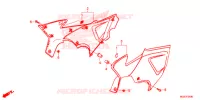 COUVERCLES LATERAUX pour Honda CB 500 X de 2015