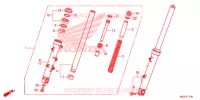 FOURCHE pour Honda CB 500 X de 2015