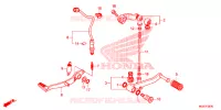 PEDALE pour Honda CB 500 X de 2015