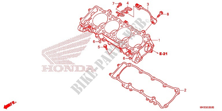CYLINDRE pour Honda CBR 1000 SP ABS REPSOL de 2015