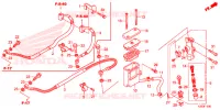 MAITRE CYLINDRE DE FREIN ARRIERE pour Honda CBR 250 R de 2015