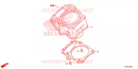 CYLINDRE pour Honda CBR 250 R REPSOL 3MA de 2015