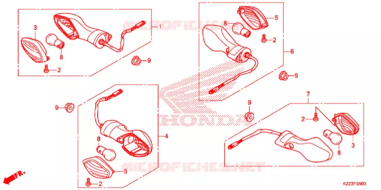 CLIGNOTANT Honda MOTO 250 CRF 2016  CRF250LF