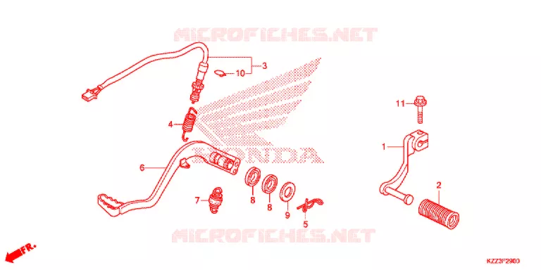 PEDALE Honda MOTO 250 CRF 2016  CRF250LF