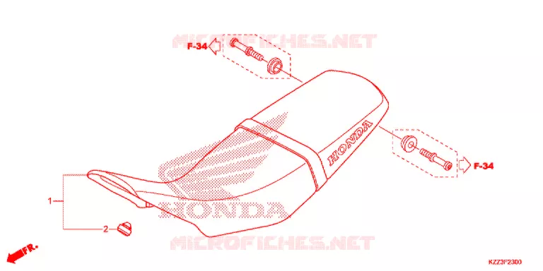 SELLE Honda MOTO 250 CRF 2016  CRF250LF
