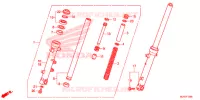FOURCHE pour Honda CTX 700 N ABS de 2015