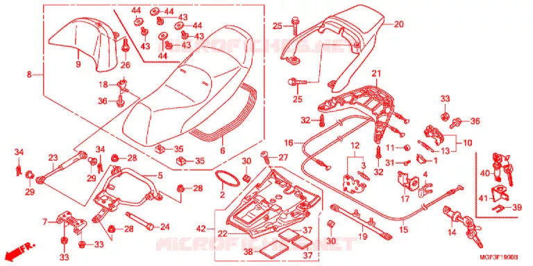 SELLE Honda SCOOTER 600 SILVERWING 2009  FJS600A9