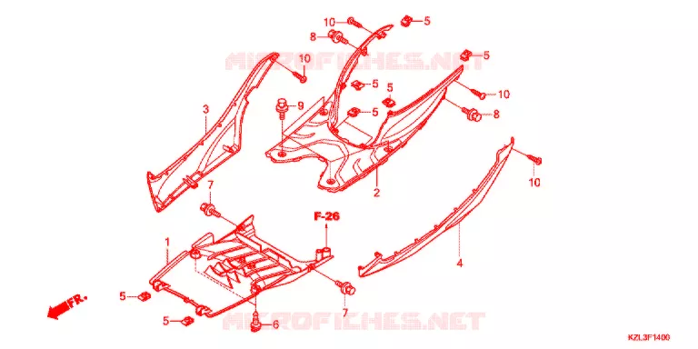 MARCHE PIEDS Honda SCOOTER 110 VISION 2015  NSC110WHF