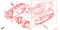 COUVERCLE GAUCHE pour Honda FORZA 125 ABS de 2016