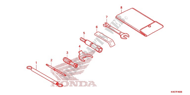 OUTIL pour Honda FORZA 125 ABS de 2015