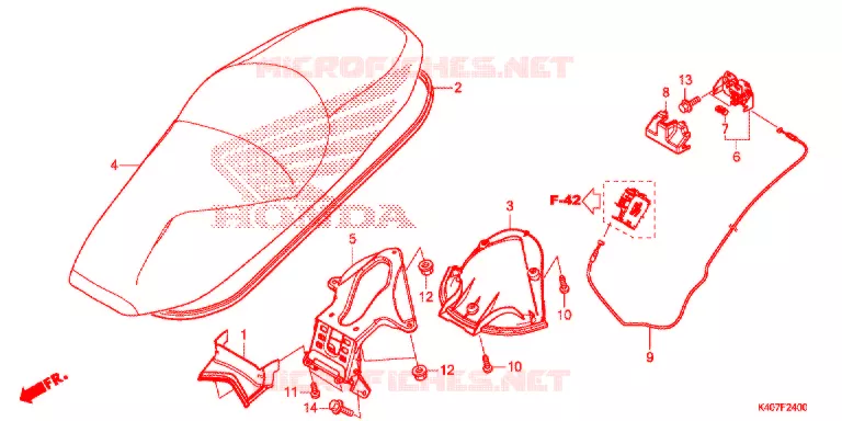 SELLE Honda SCOOTER 125 FORZA 2015  NSS125ADF