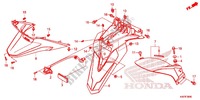 GARDE BOUE ARRIERE   ECLAIRAGE DE PLAQUE pour Honda FORZA 125 ABS de 2016