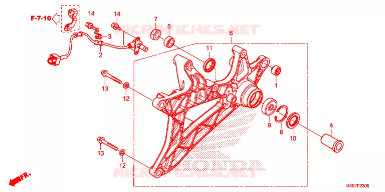 BRAS OSCILLANT Honda SCOOTER 125 FORZA 2016  NSS125ADF
