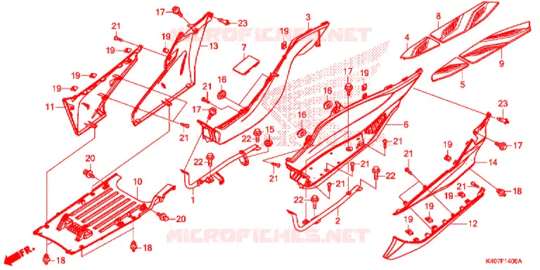 MARCHE PIEDS Honda SCOOTER 125 FORZA 2015  NSS125ADF