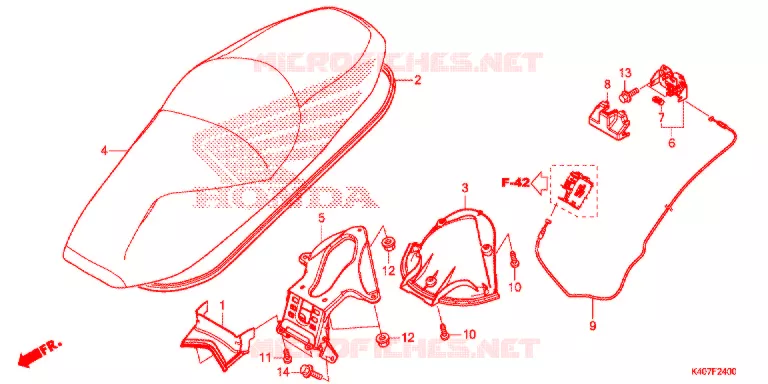 SELLE Honda SCOOTER 125 FORZA 2015  NSS125ADF
